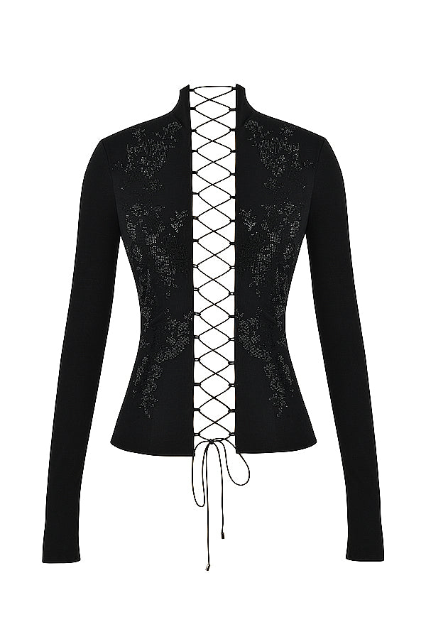 Kara Lace Up Top