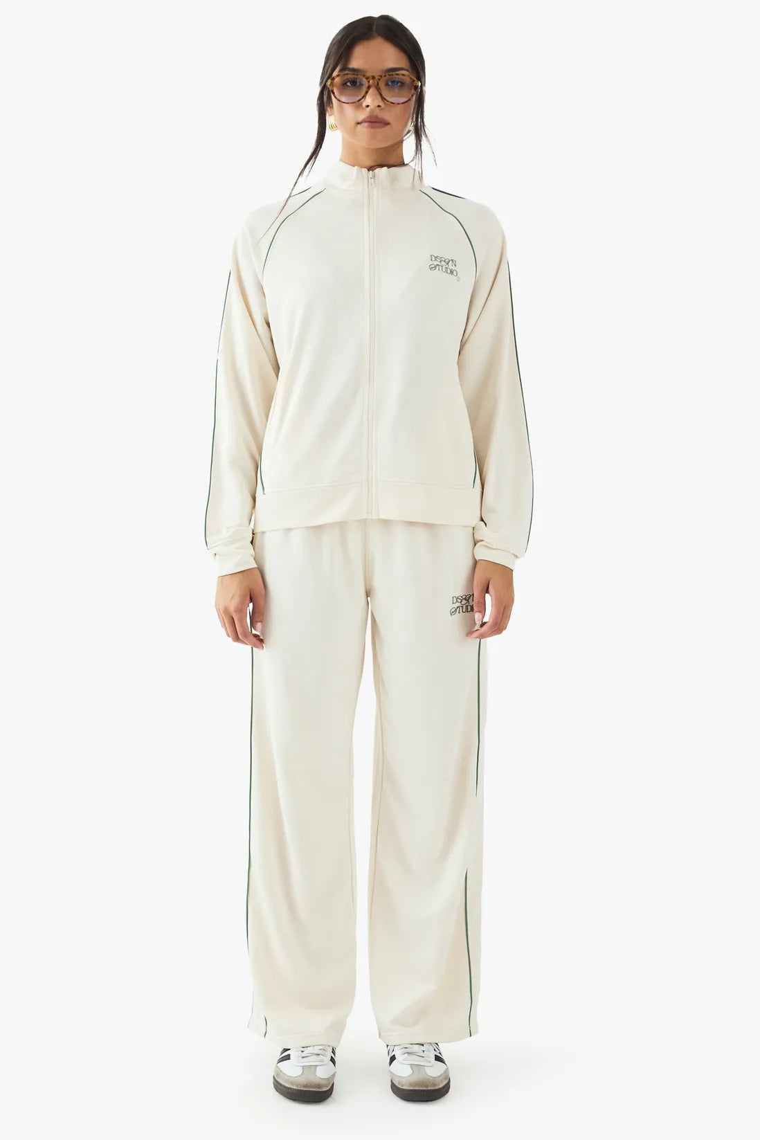 Pantalones deportivos con ribete de tricot
