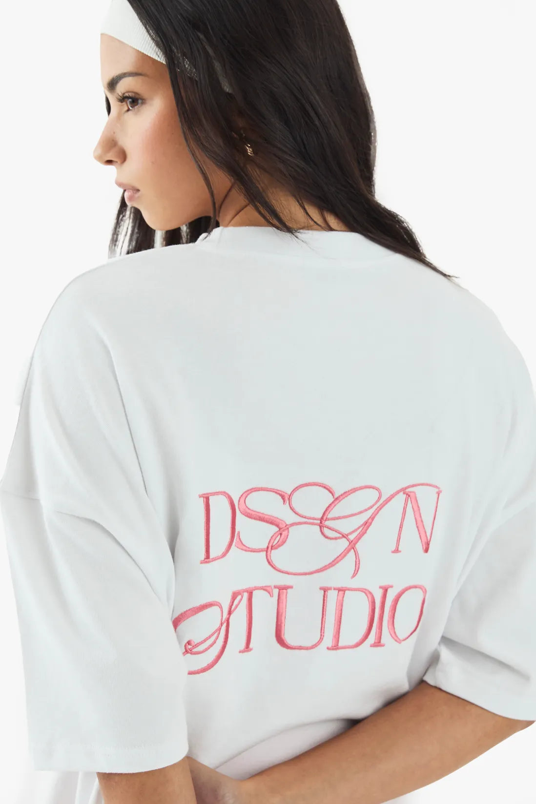 T-shirt oversize brodé au dos