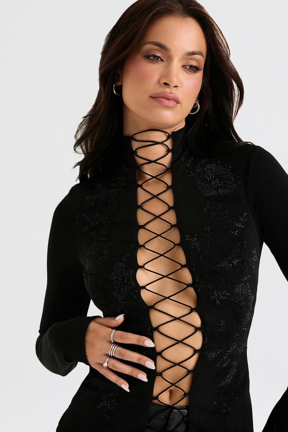 Kara Lace Up Top