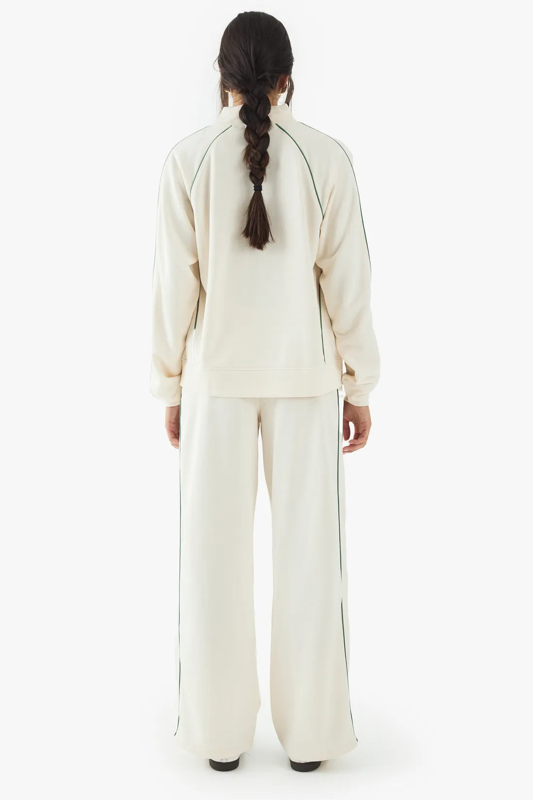 Pantalon de survêtement à passepoils en tricot 